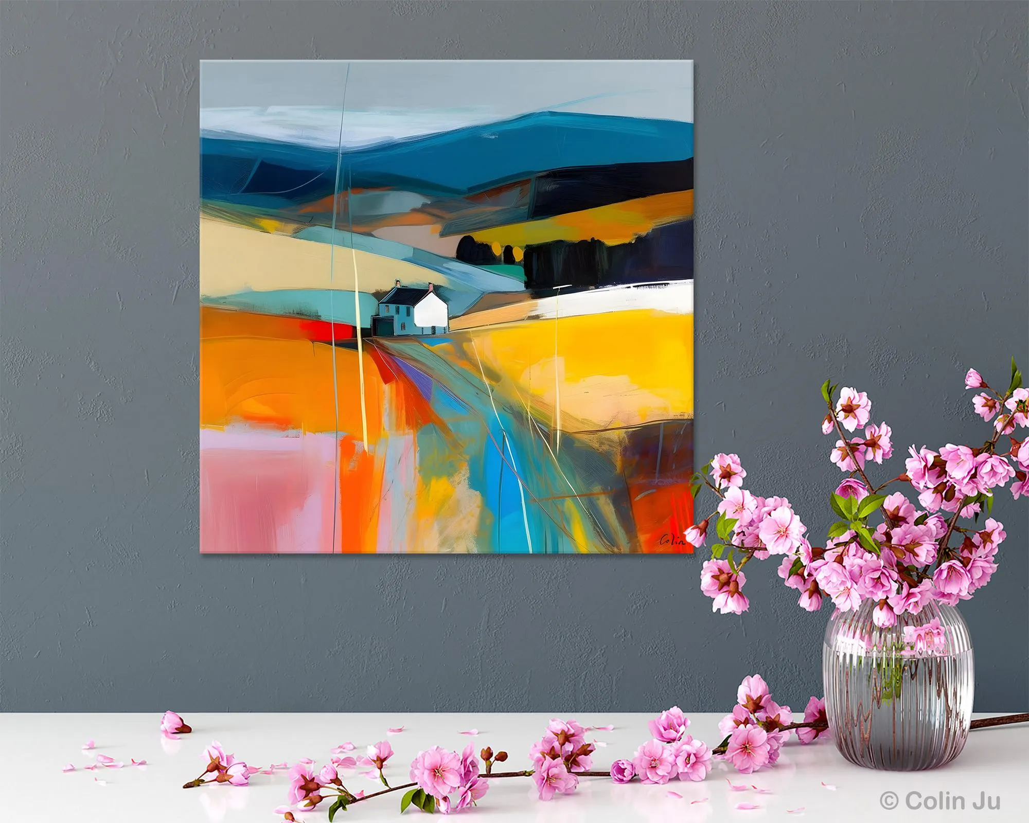 Contemporary Abstract Artwork, Acrylic Painting for Living Room, Oversized Wall Art Paintings, Original Modern Artwork on Canvas