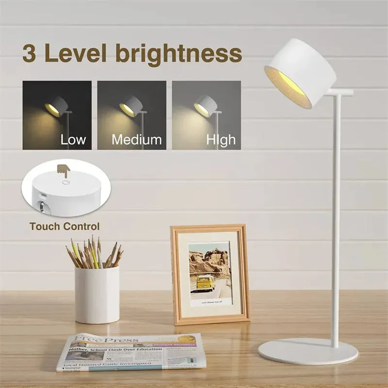 Cordless Magnetic 360 Rotate LED USB Rechargeable Lamp