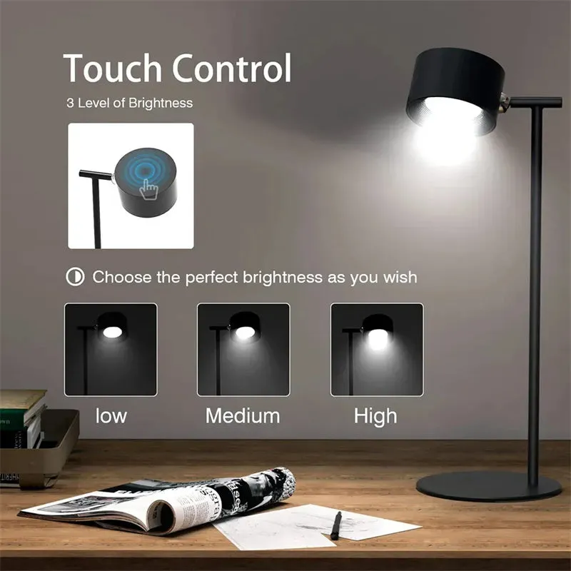 Cordless Magnetic 360 Rotate LED USB Rechargeable Lamp