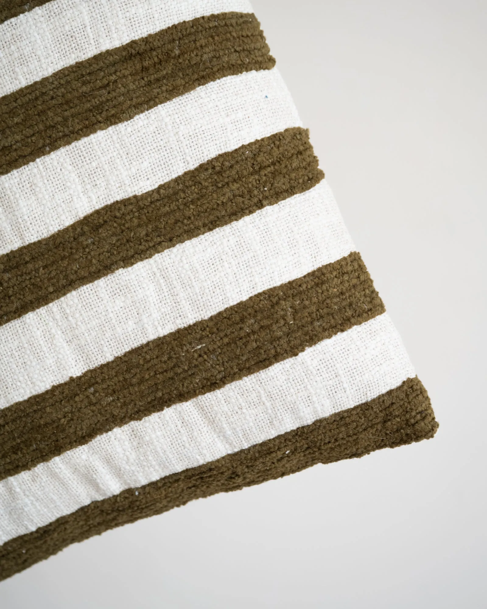 Cushion Stripe Green/Beige