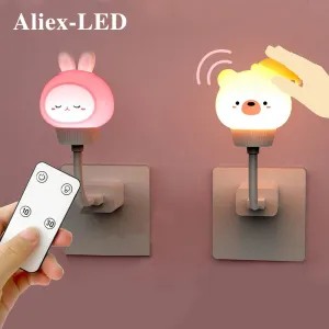 Cute Chlidren LED/USB Night Light Lamp - Remote Control