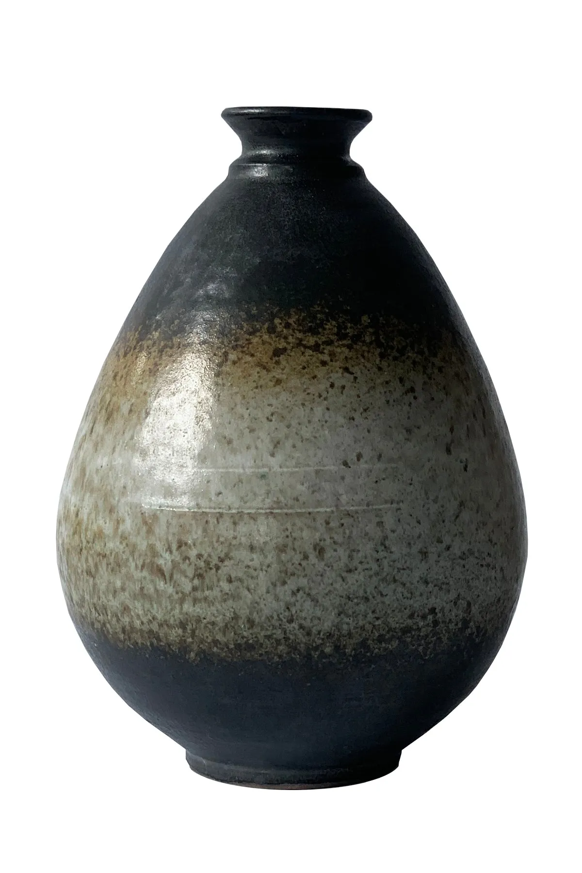 Dark Brown Ombre Pottery Vase (Small)