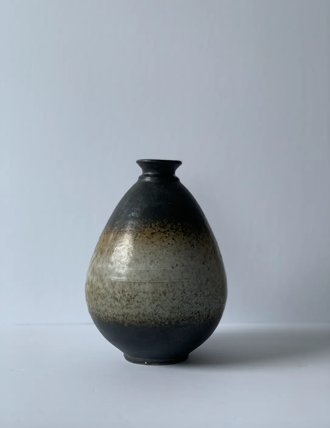 Dark Brown Ombre Pottery Vase (Small)