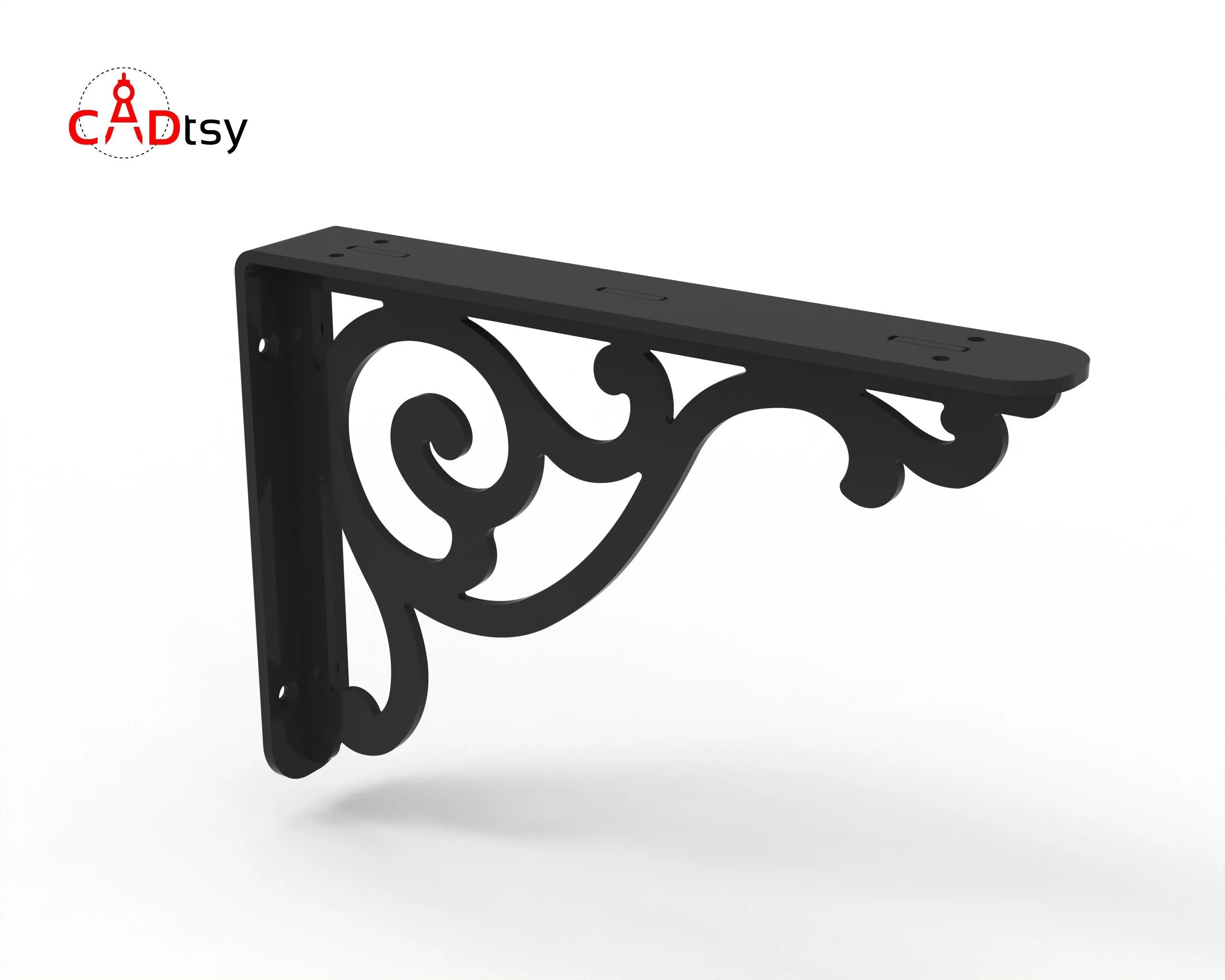 Decorative Shelf Metal Brackets/Supports DXF/SVG - CNC Laser/Plasma Cutting Files