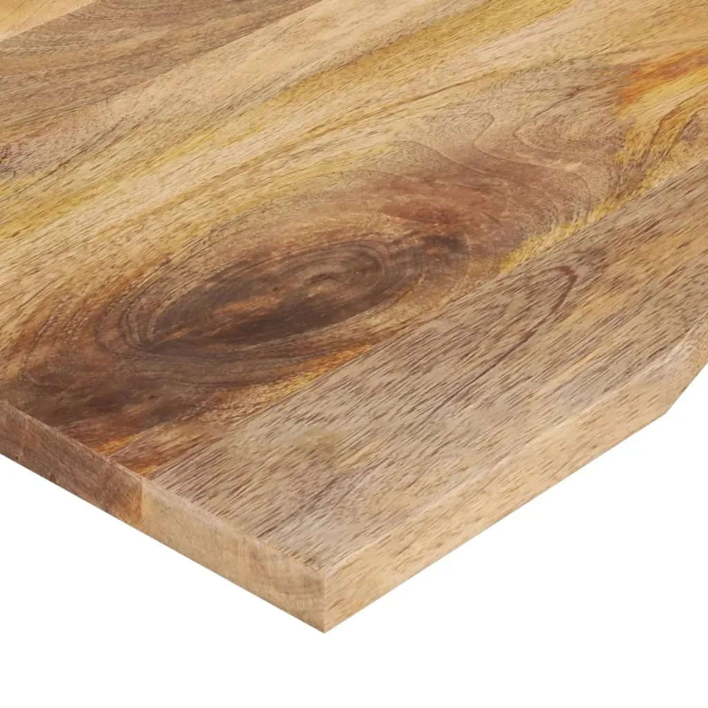 Desk Top with Curve 100x50x2.5 cm Solid Wood Rough Mango