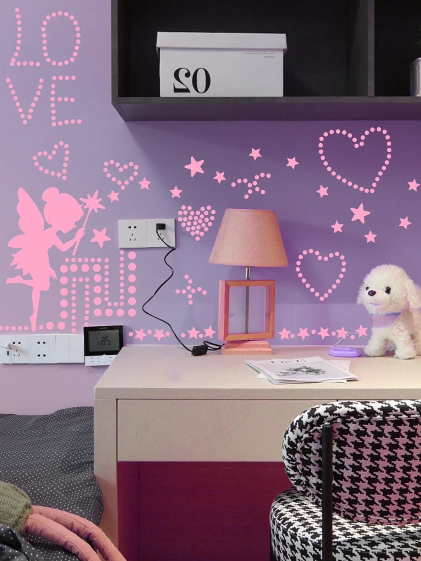 Elf Fairygirl Glow In The Dark Wall Sticker Creative Decor Wall Art Adhesive