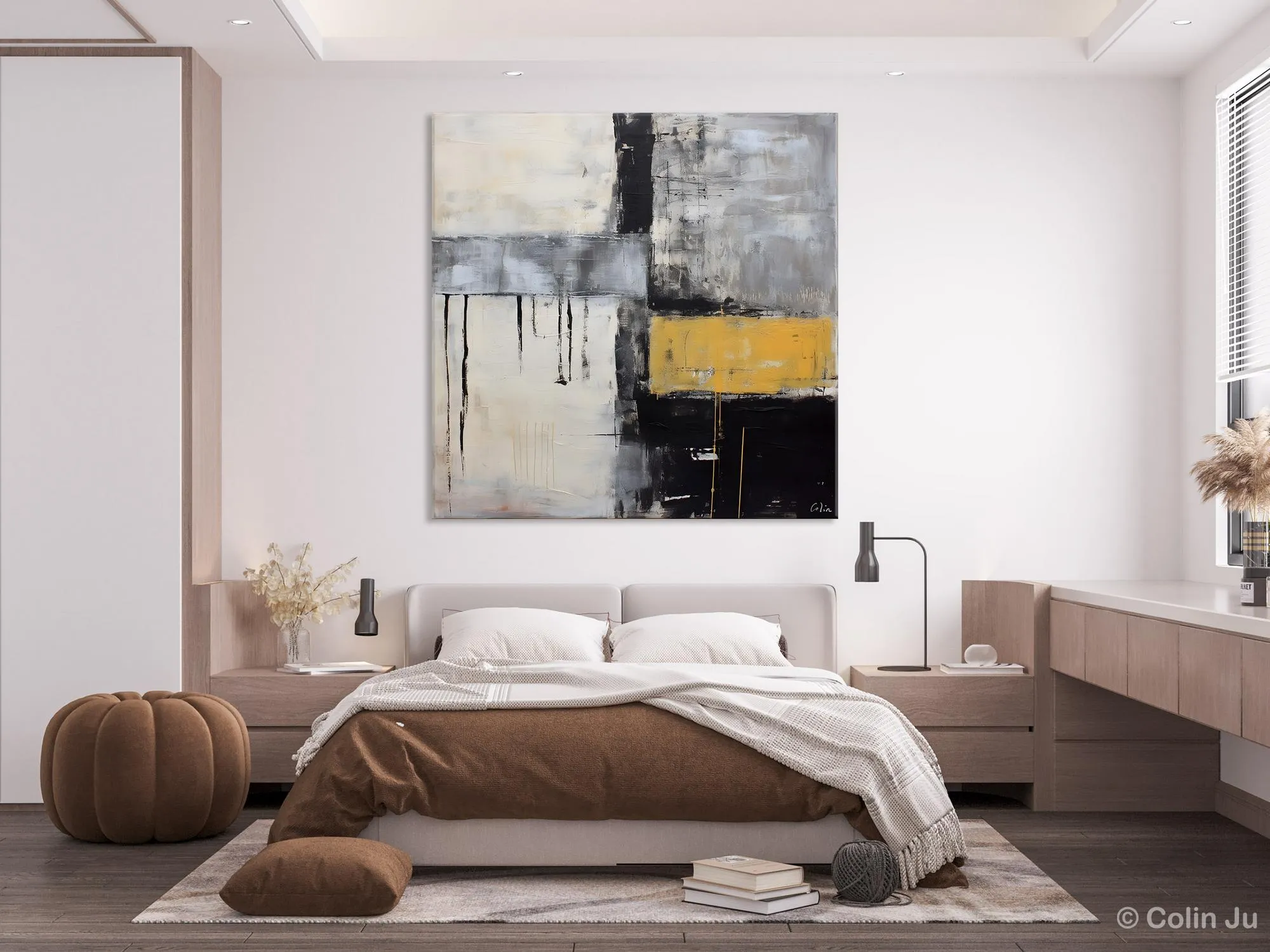 Extra Large Original Artwork, Large Paintings for Bedroom, Abstract Landscape Painting on Canvas, Oversized Contemporary Wall Art Paintings