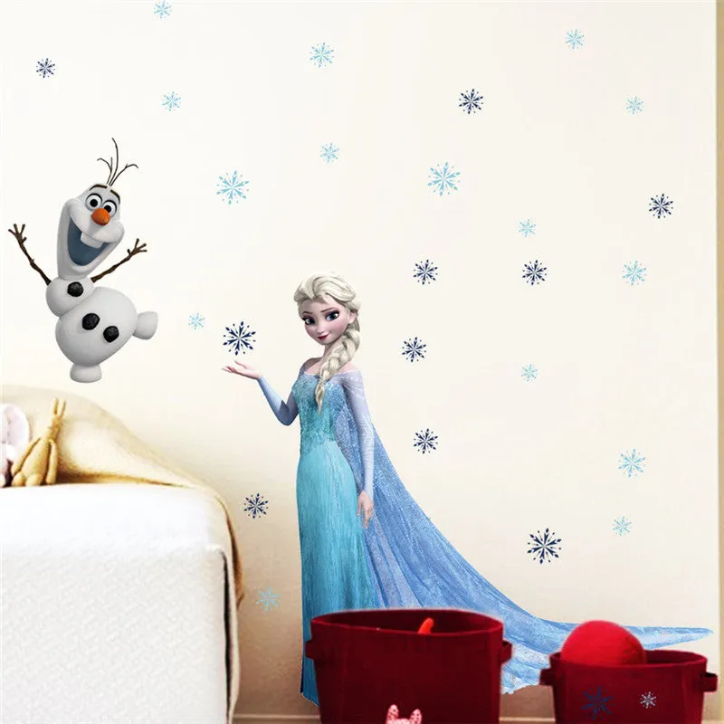 Frozen Princess Elsa Anna Wall Stickers