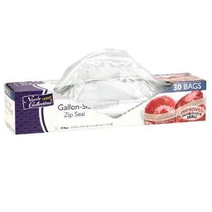 Gallon - Zip Seal Storage Bags - 30 Count (Case Qty: 1440)