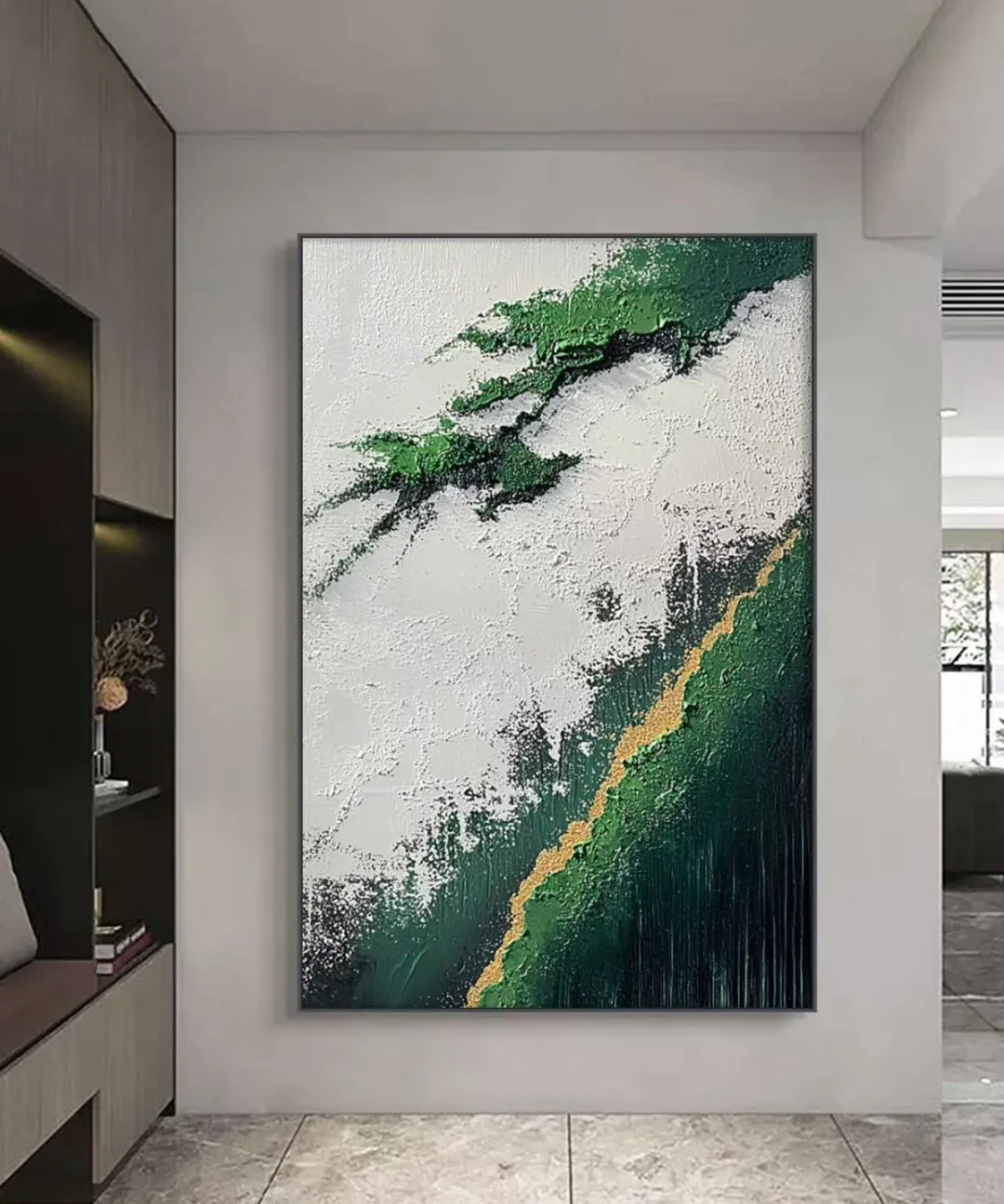 Greenlite Abstract Oil Painting