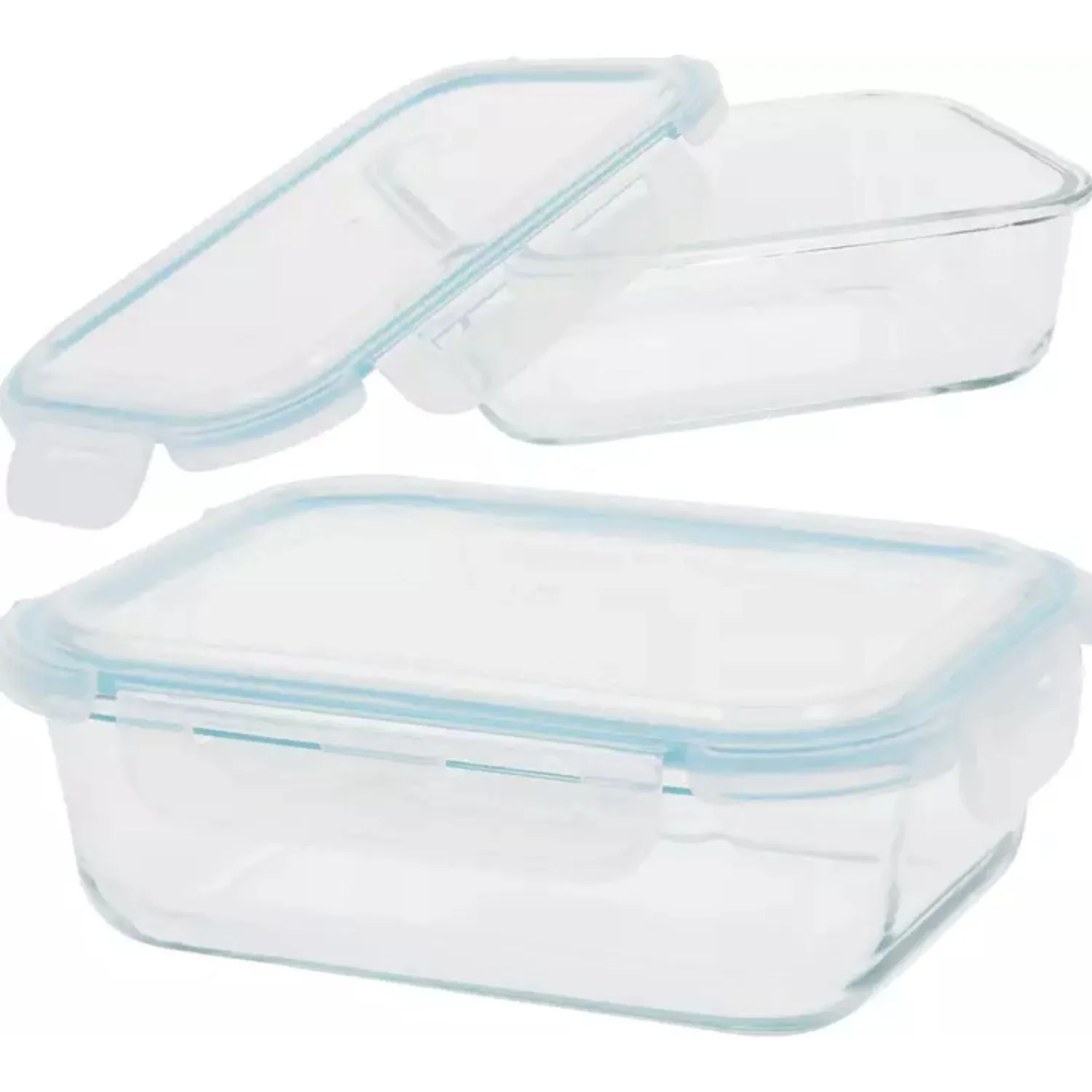 H&S Collection Glass Storage Container 1000ml