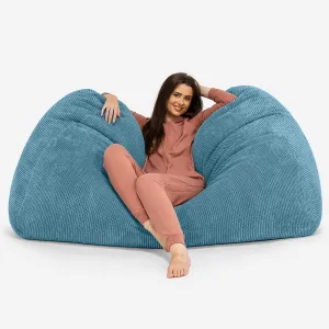 Huge Bean Bag Sofa - Pom Pom Aegean Blue