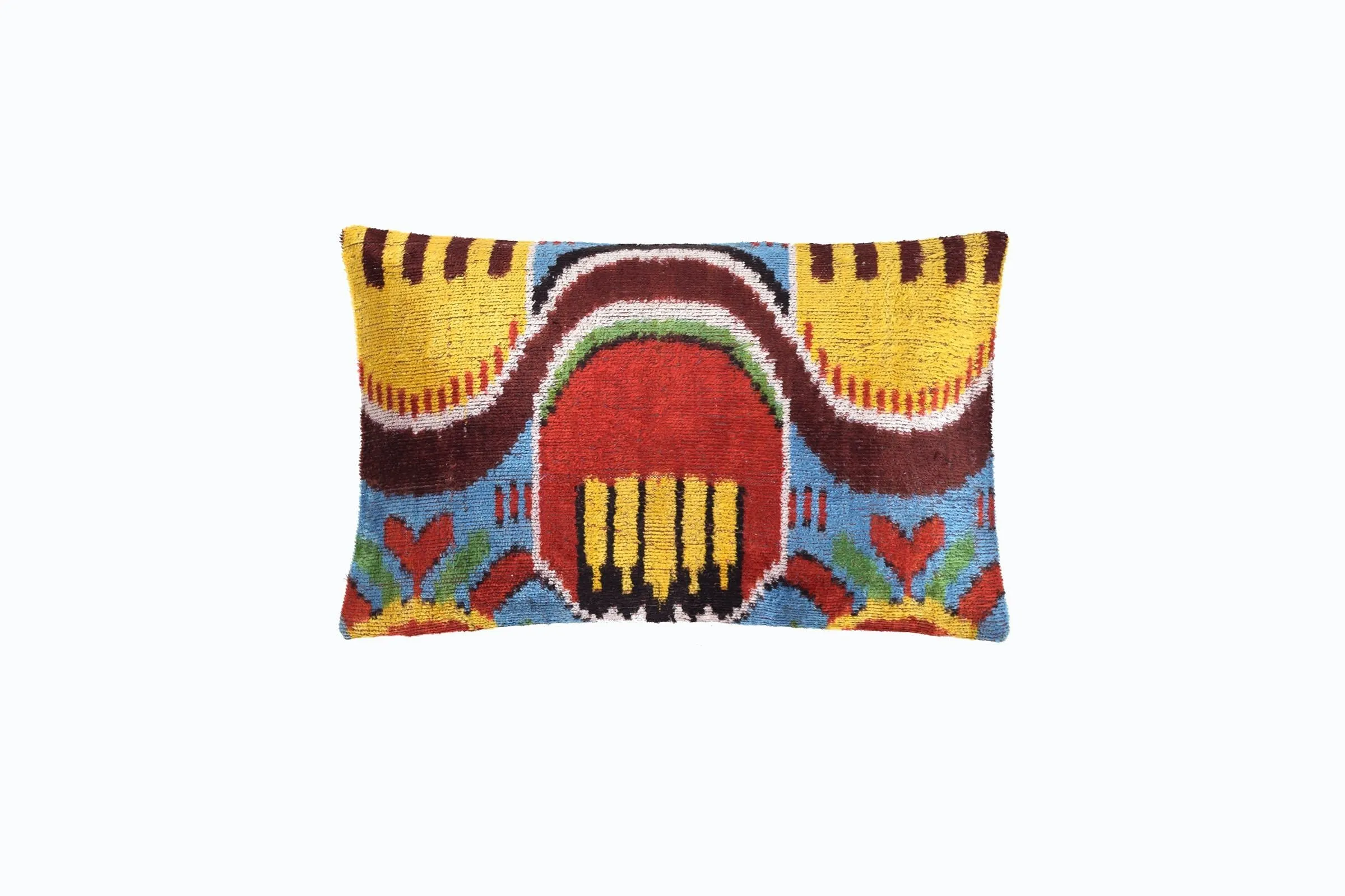 IKAT SILK VELVET CUSHION REF29