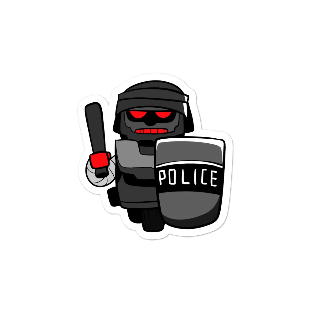 InHuman Police Robot Cartoon - Bubble-free stickers