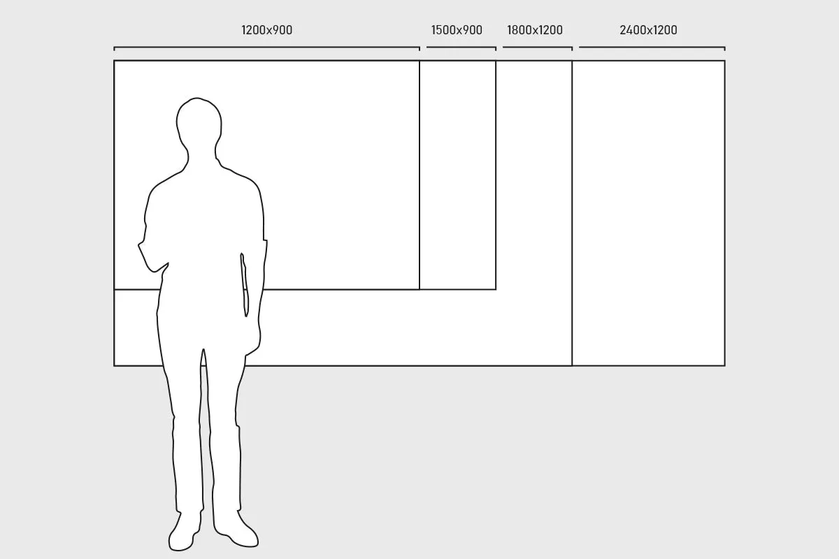 JasonL White Magnetic Frameless Glass Whiteboard