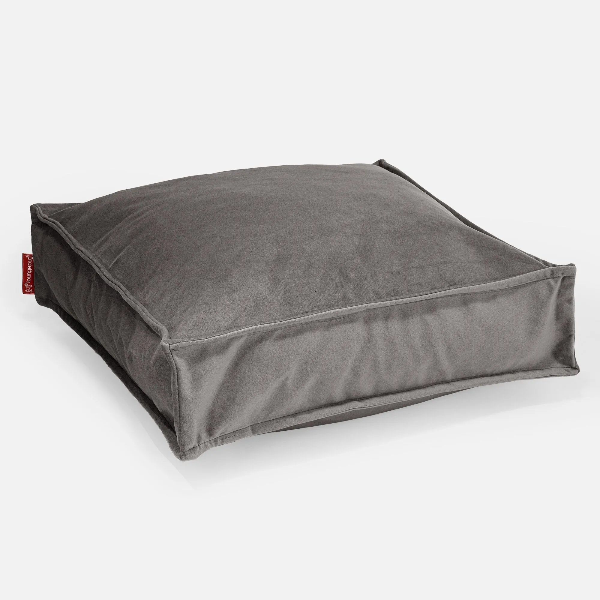 Large Floor Cushion - Velvet Graphite Grey