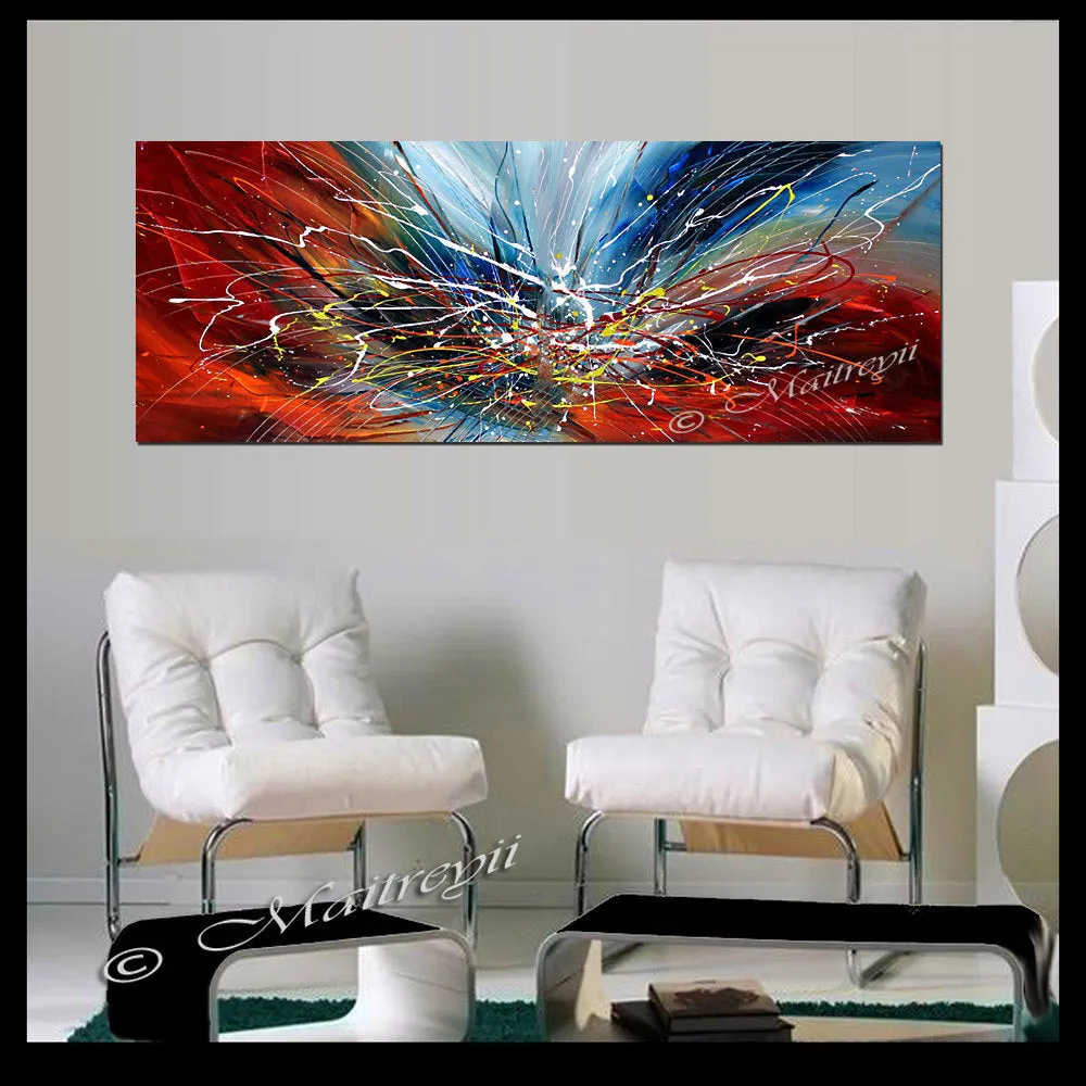 Large Modern Art Oil Painting on Canvas - Modern Wall Art Amazing Abstract