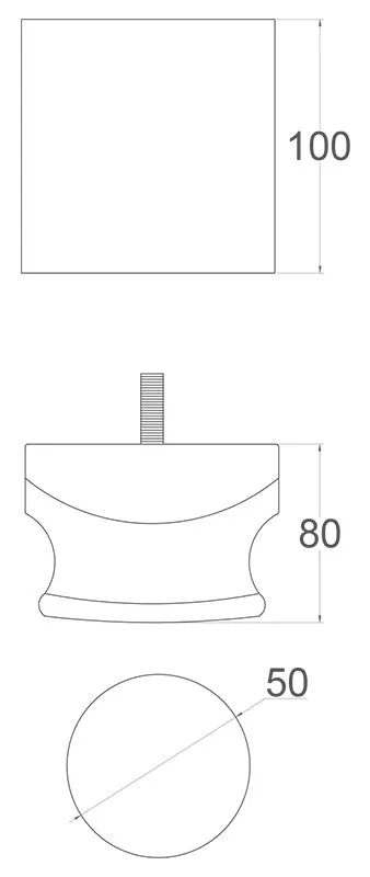 Letizia Wooden Furniture Legs