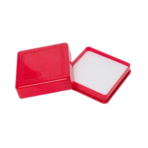 Lift off Lid Red Plastic Pendant Box Large