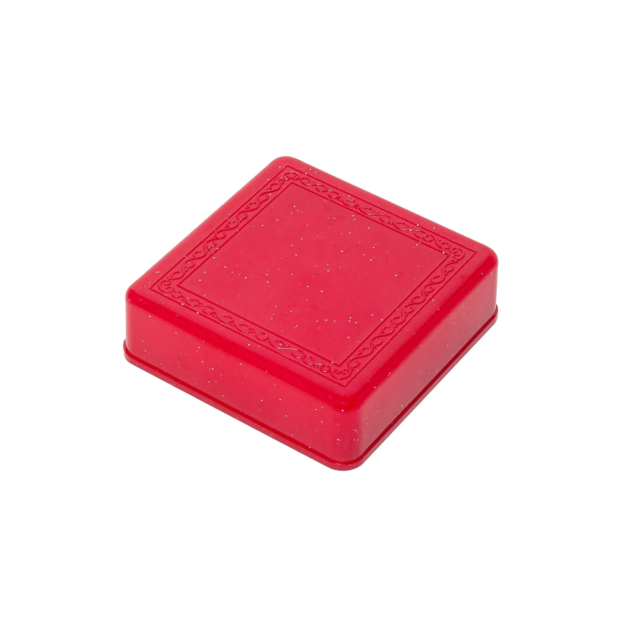 Lift off Lid Red Plastic Pendant Box Medium