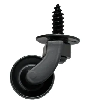 Matt Black Screw Castor