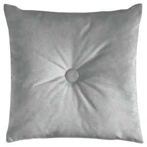 Matt Dove Grey Velvet Button Cushions