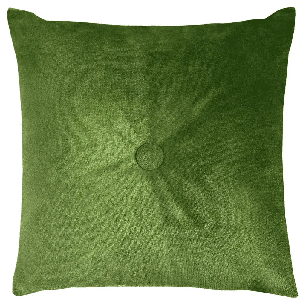 Matt Fern Green Velvet Button Cushions