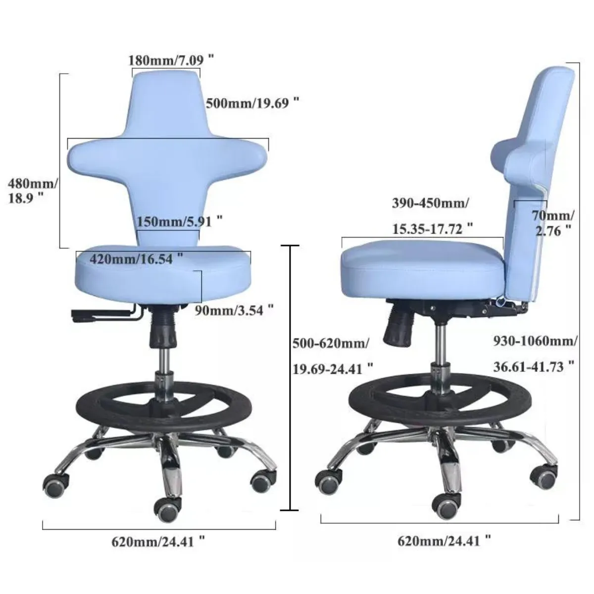 Medical Surgeon Chair to Reduce Fatigue, Muscle Strain, Nerve Compression