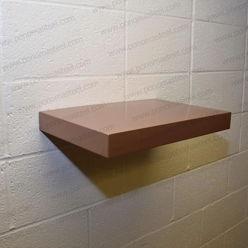 Metal shelves 68"- 72" (cm. 160 - 183) made-to-order floating shelves Ponoma®