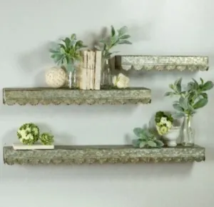 Metal shelves