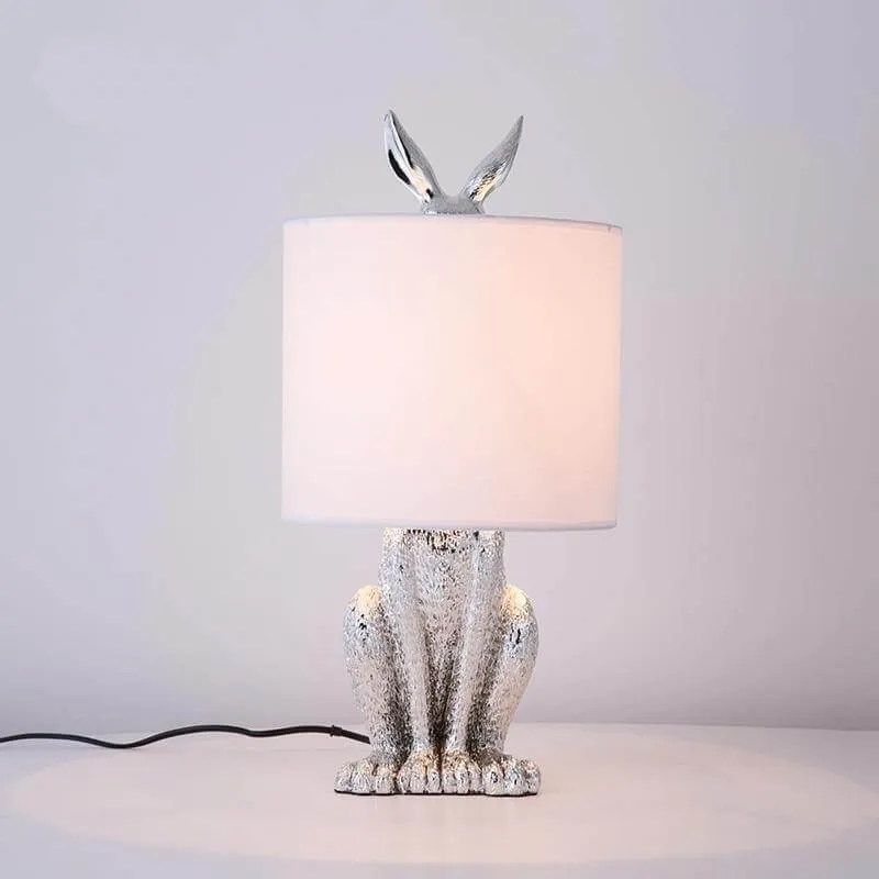 Modern Rabbit Fairytale Resin Table Lamp