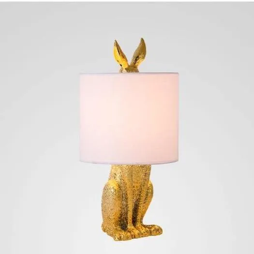 Modern Rabbit Fairytale Resin Table Lamp