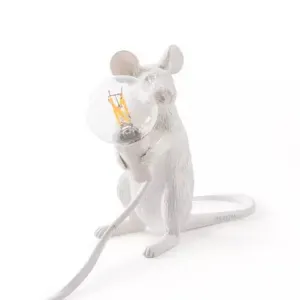 Modern Resin Mouse Table Lamp LED E12 mouse Table Lamps Desk Nordic Kids' Room Decor LED Night Lights EU/AU/US/UK Plug