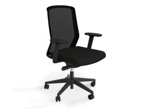 Motion Sync Mesh Ergonomic Office Chair Adjustable Arms - Black