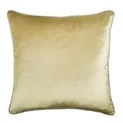 Nigella Antique Gold Square Velvet Cushion