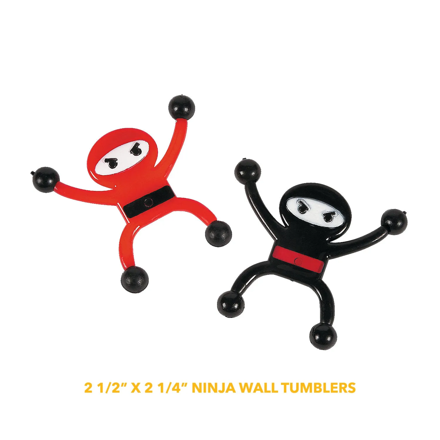 Ninja Party Favors Assortment  (60 pcs) and Ninja Takeout Goody Boxes (12 pcs) - 72 Pcs Total