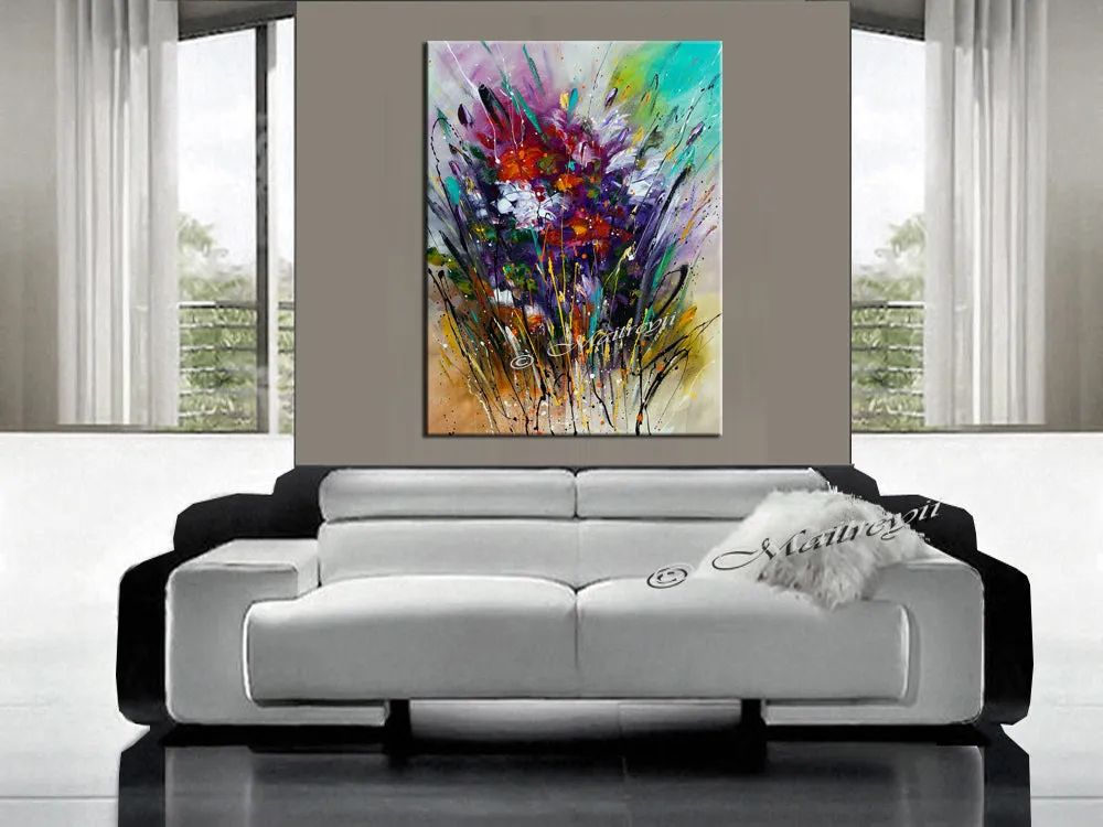 Original Modern Art Oil Painting For Sale -Floral Beauty