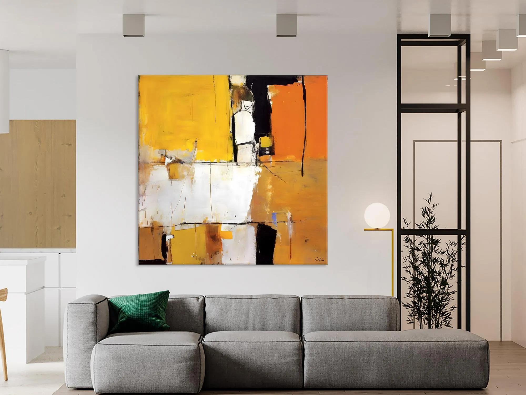 Oversized Modern Abstract Wall Paintings, Large Wall Art Painting for Bedroom, Original Canvas Art, Contemporary Acrylic Painting on Canvas