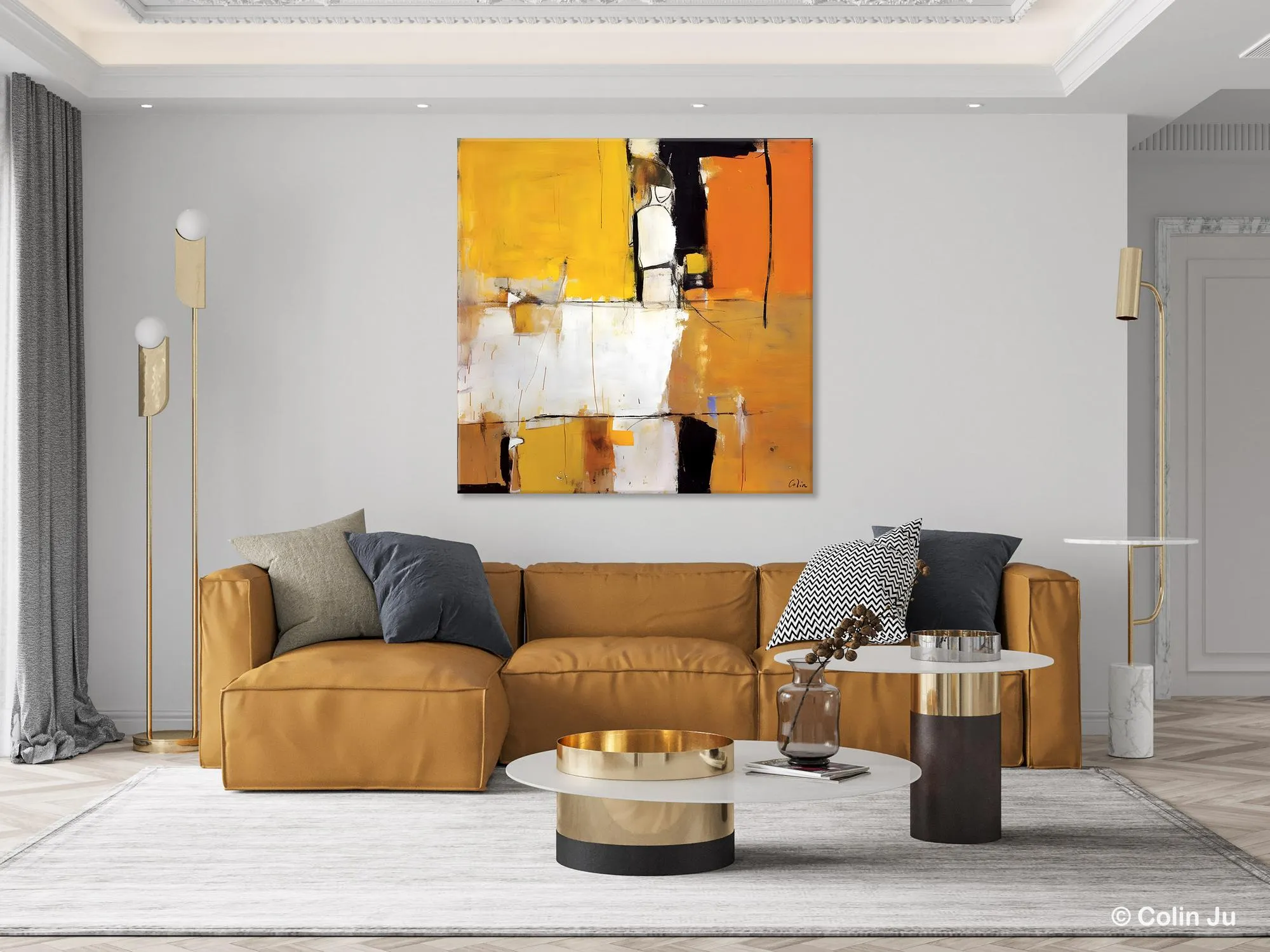 Oversized Modern Abstract Wall Paintings, Large Wall Art Painting for Bedroom, Original Canvas Art, Contemporary Acrylic Painting on Canvas