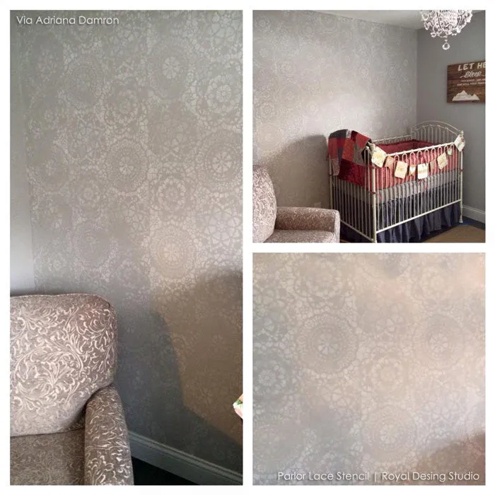 Parlor Lace Wall Stencil