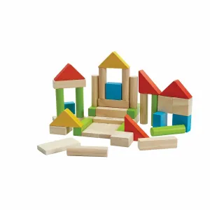 Plan Toys Colorful 40 Unit Blocks