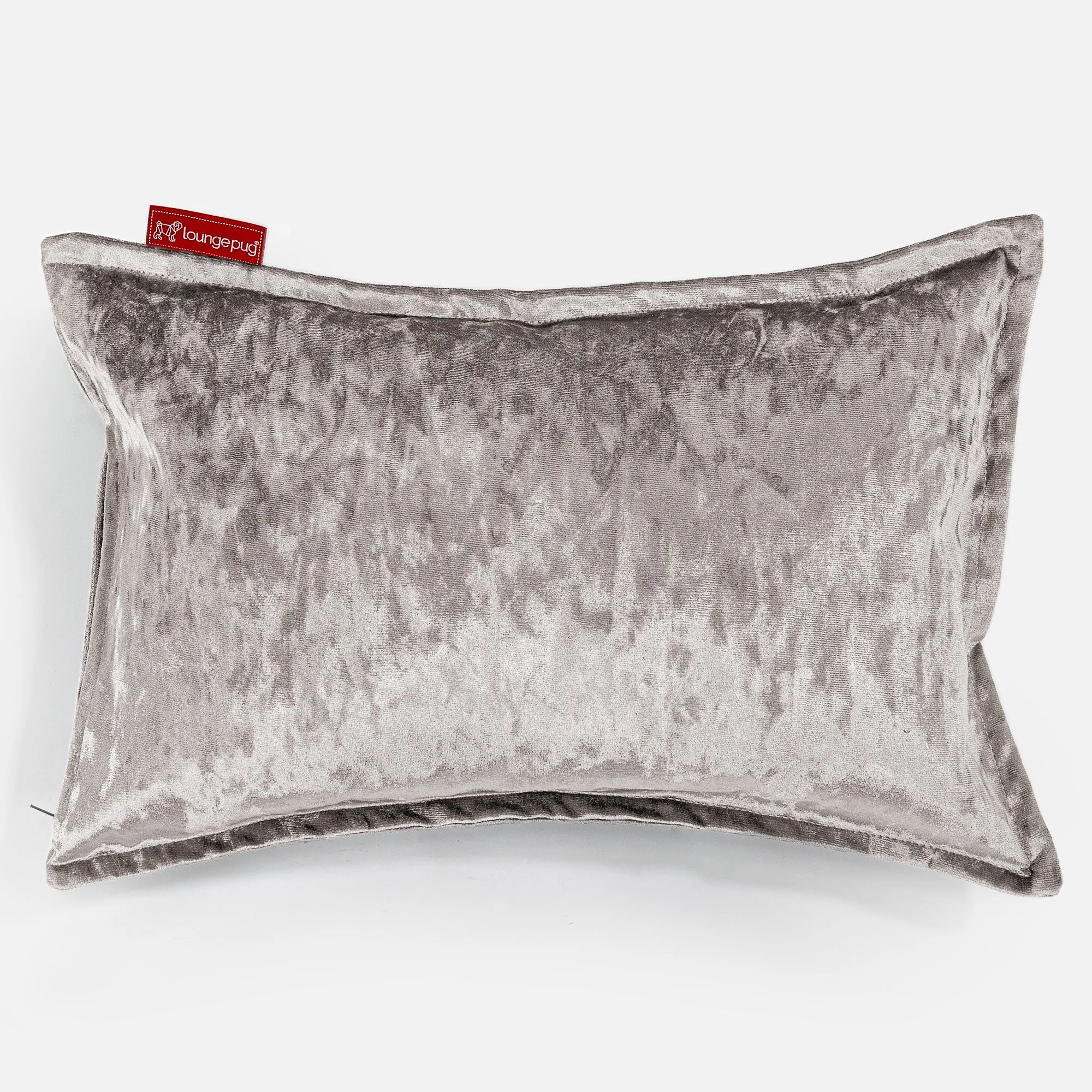 Rectangular Scatter Cushion Cover 35 x 50cm - Vintage Velvet Silver