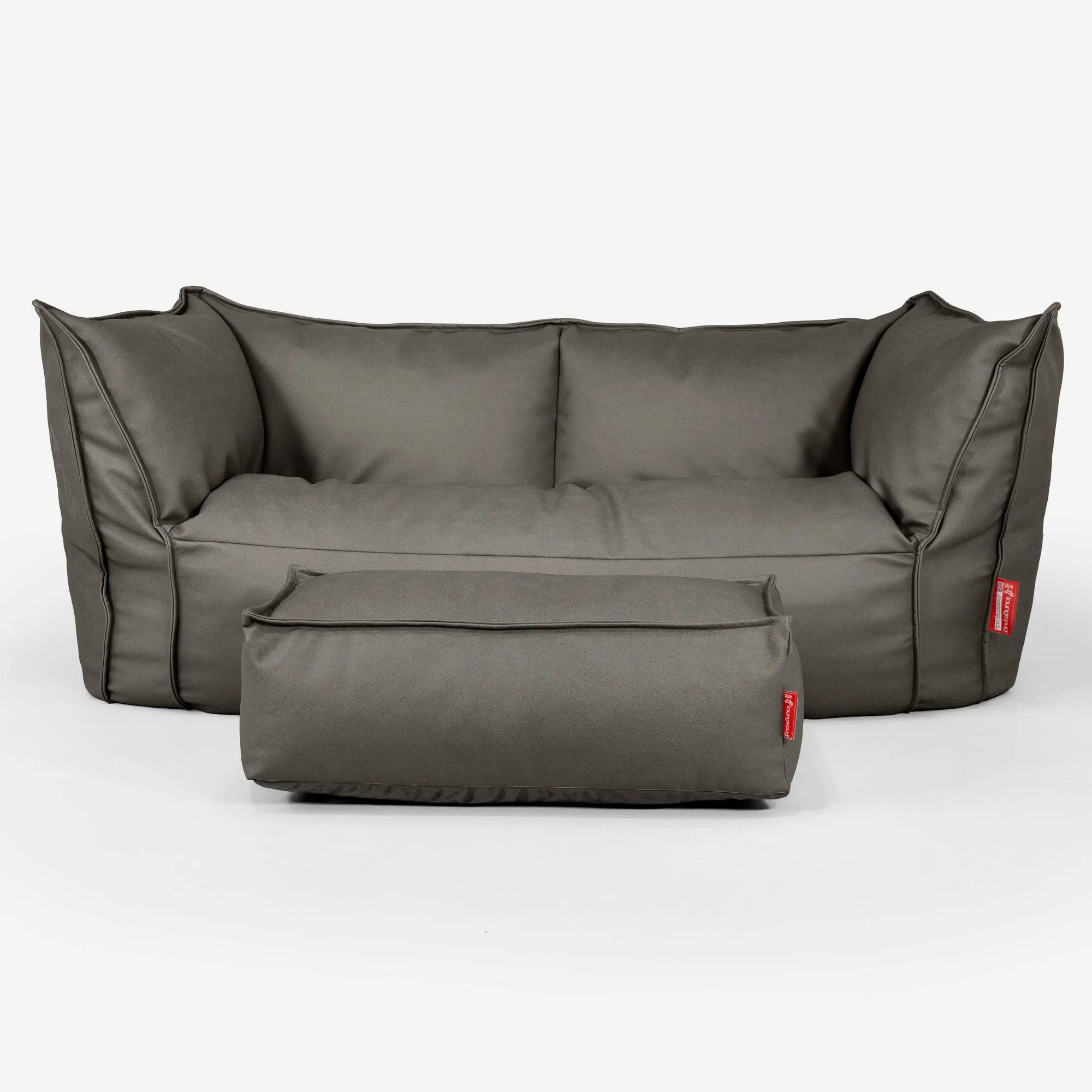 Ruben Bean Bag Sofa - Vegan Leather Grey