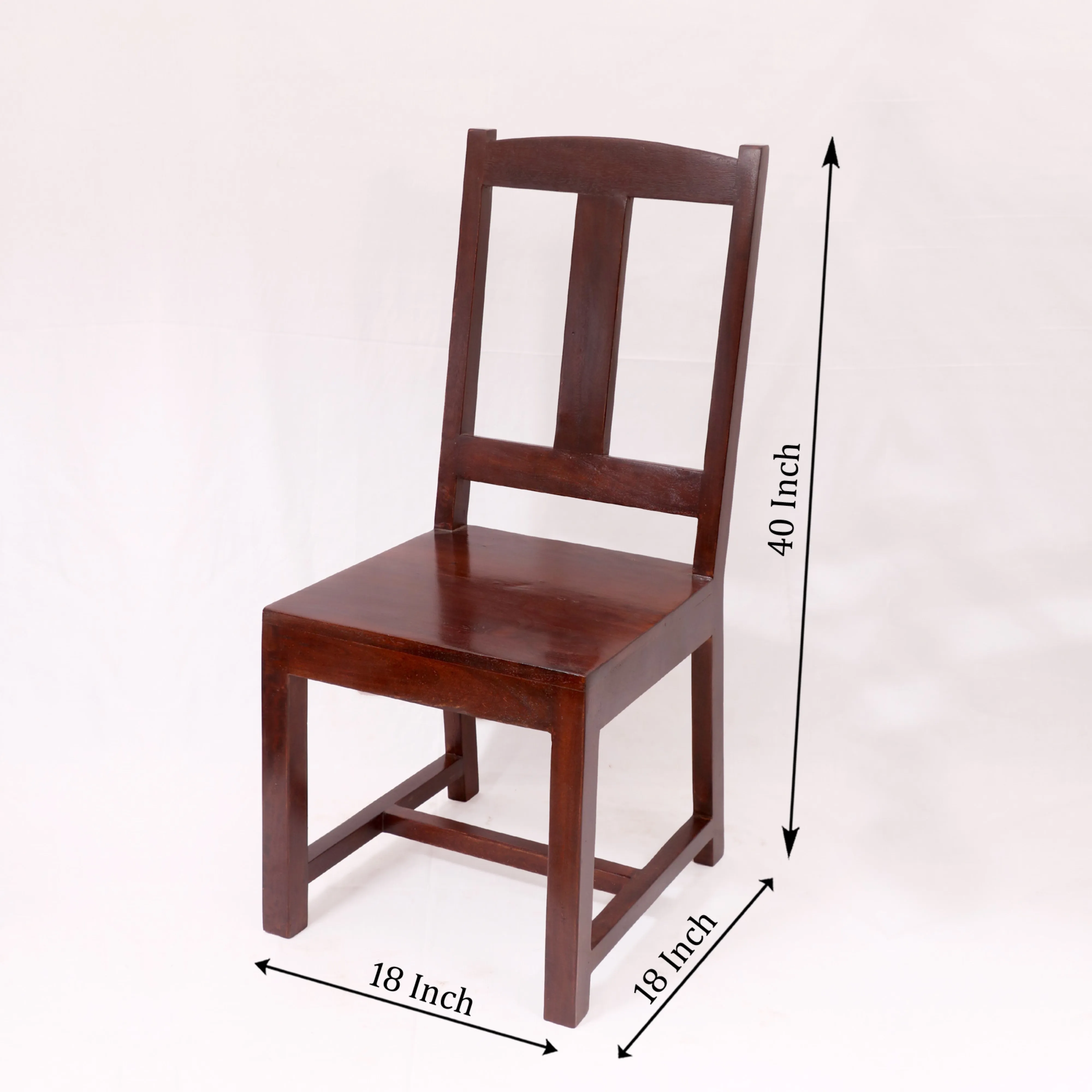 (Set of 2) Natural Tone Simple Country Wood Chair