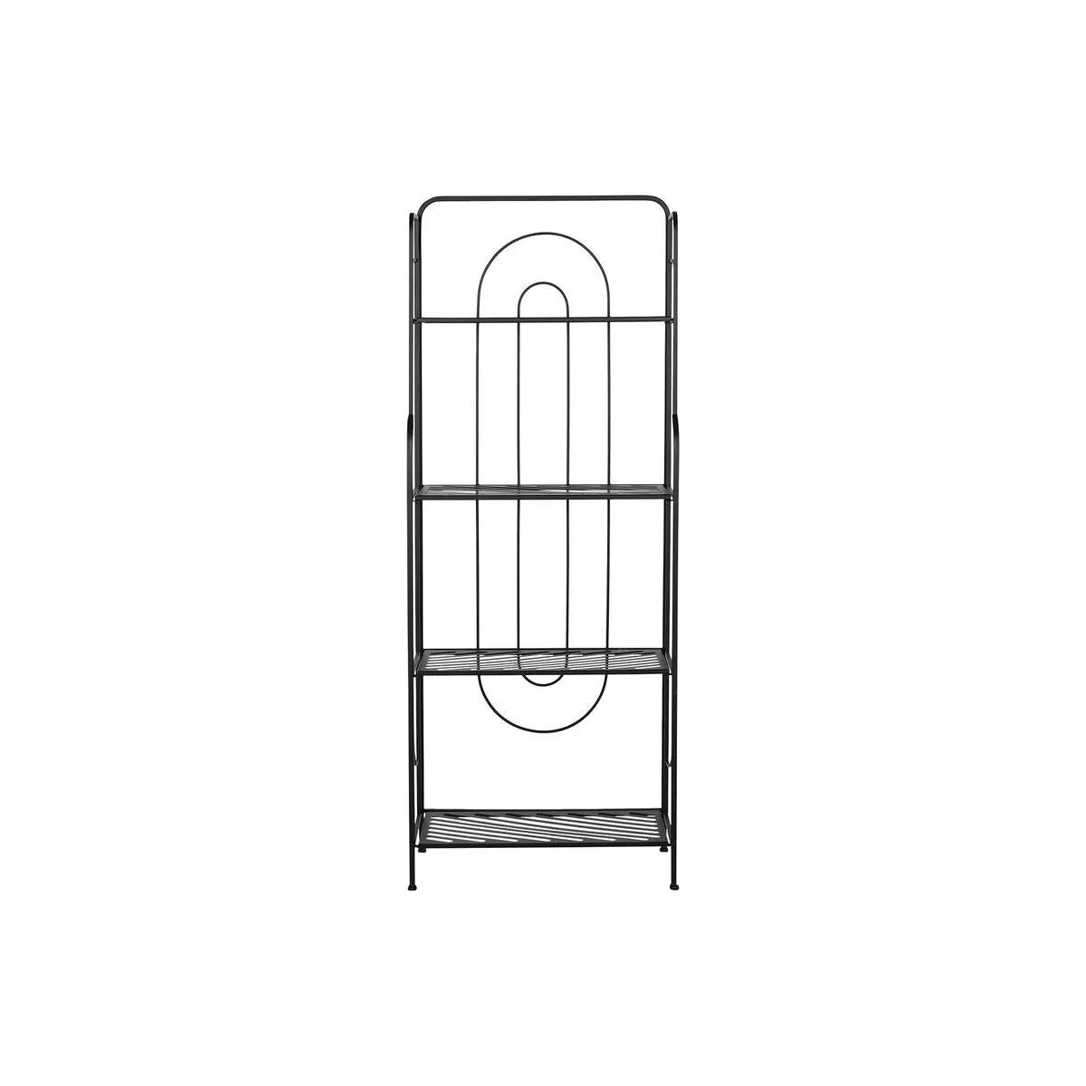 Shelves Home ESPRIT Black Metal 60 x 27 x 160 cm