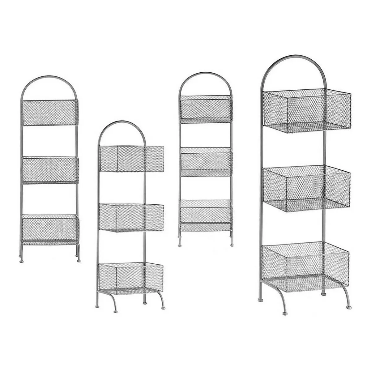 Shelves Silver Metal 20 x 99 x 32,5 cm