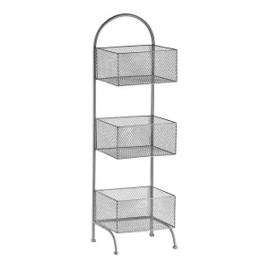 Shelves Silver Metal 20 x 99 x 32,5 cm