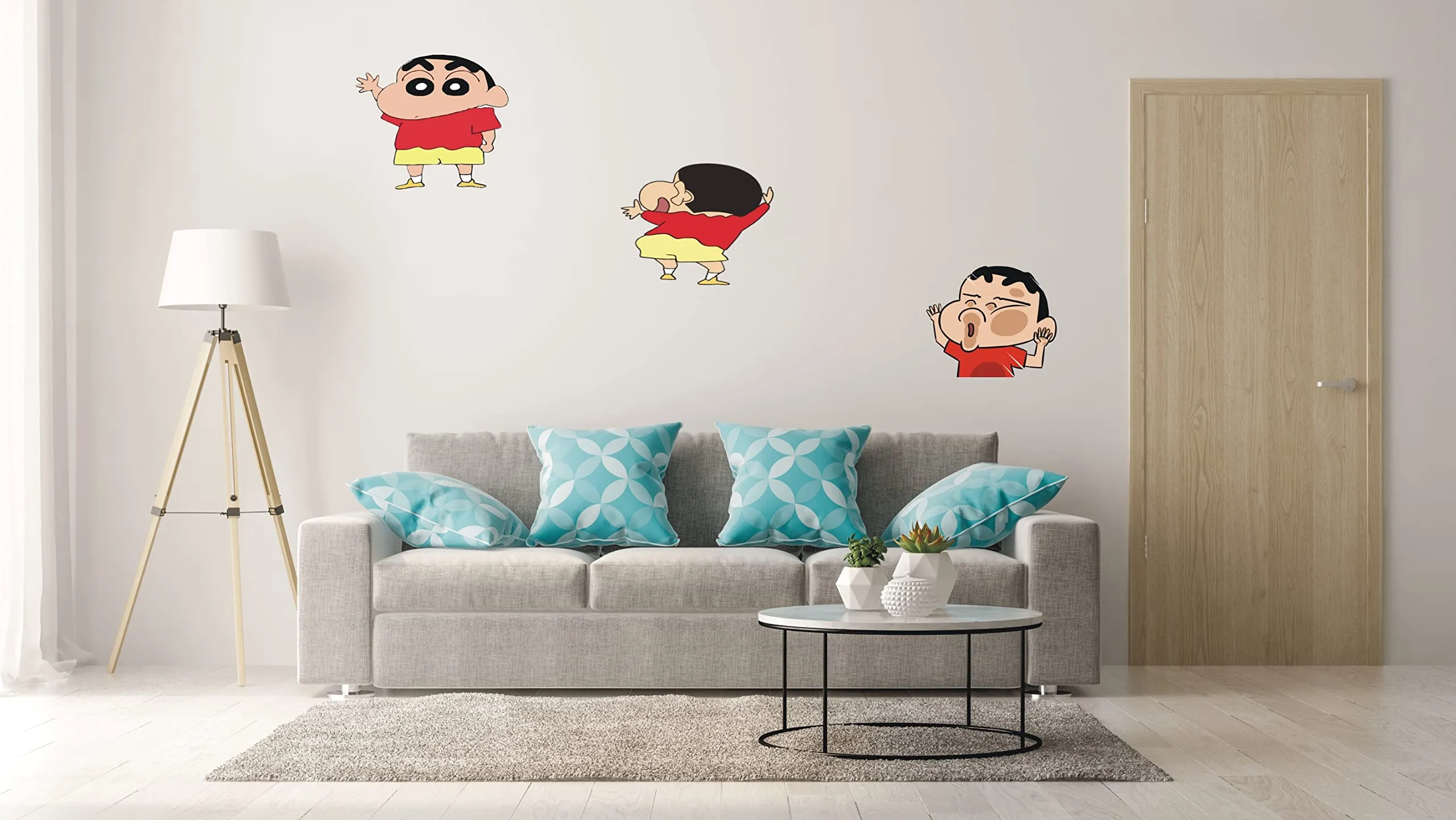 Shinchan Vinyl Wall Stickers Set of 6