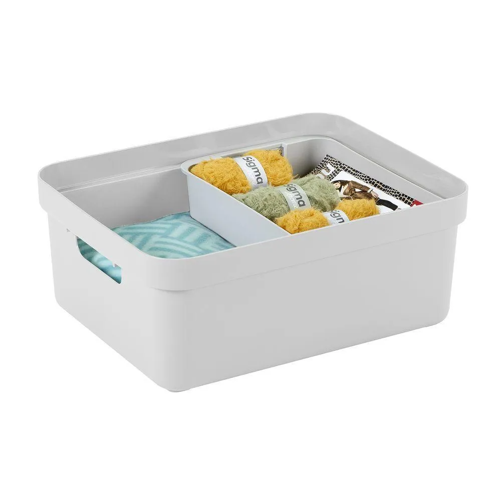 Sigma Home 24L Storage Box White