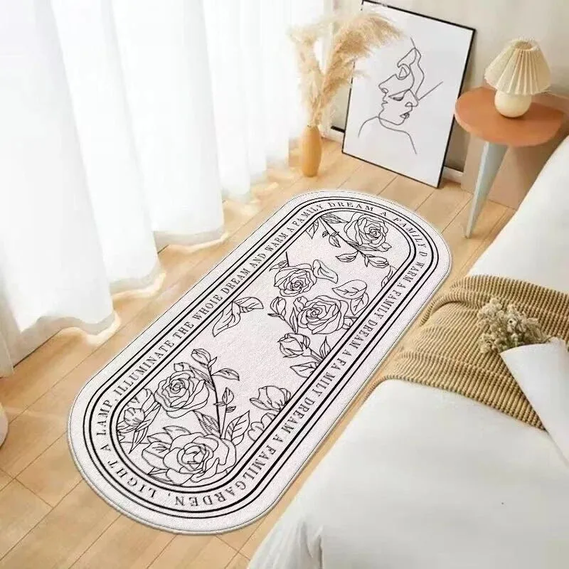 SINOTAO  -  Ins Carpet Bedroom Rugs Carpet Simple Household Long Floor Mat Fluffy Living Room Decoration 40x120cm